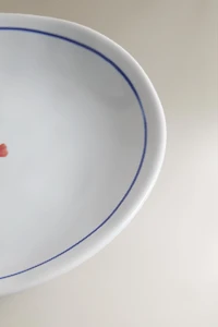 MARINE ANIMAL STONEWARE SIDE PLATE