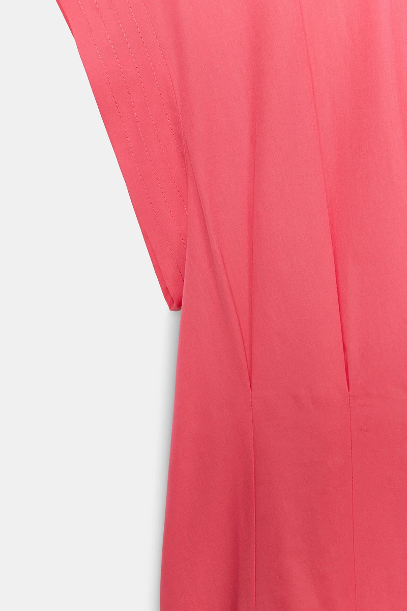 ZW COLLECTION PLEATED POPLIN DRESS