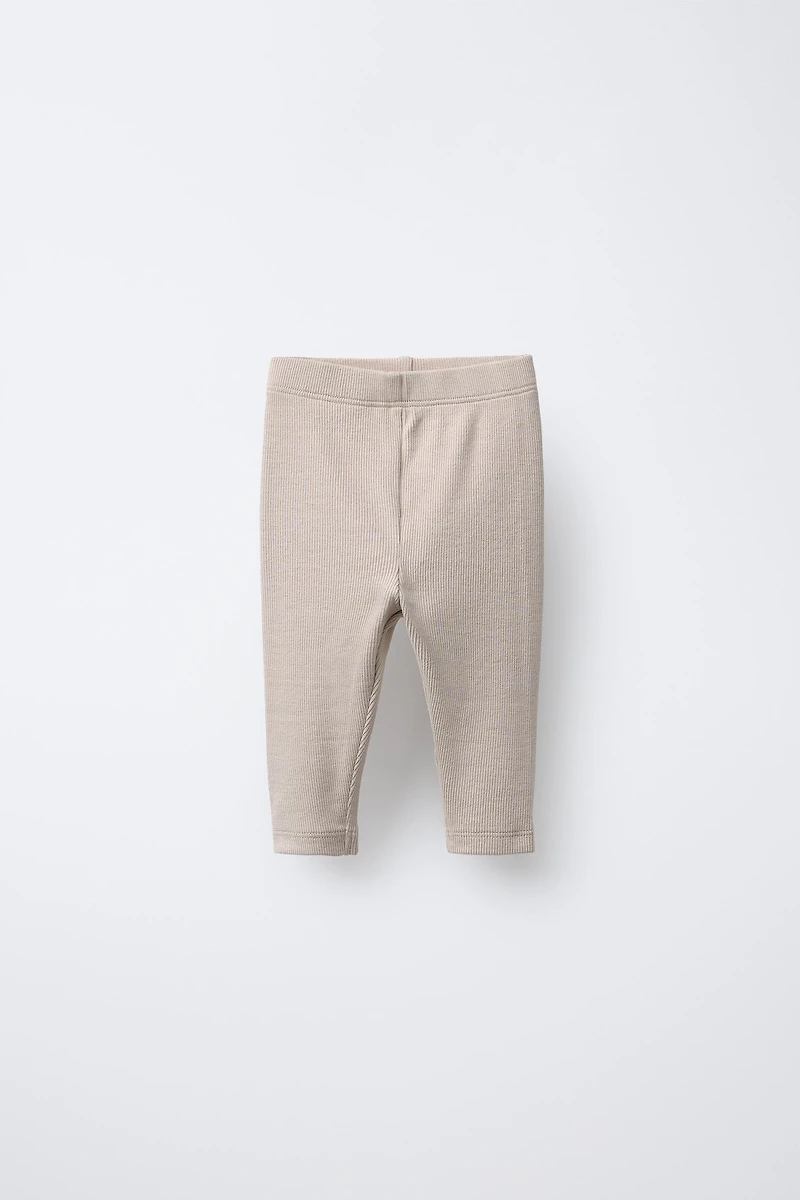 LOT DE DEUX LEGGINGS UNIS