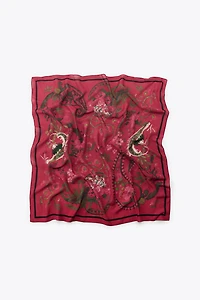 SILK BLEND PRINTED SCARF