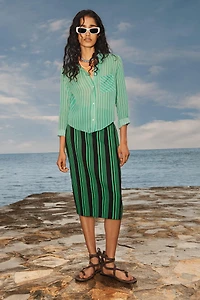 STRIPED STRAIGHT SKIRT LIMITED EDITION