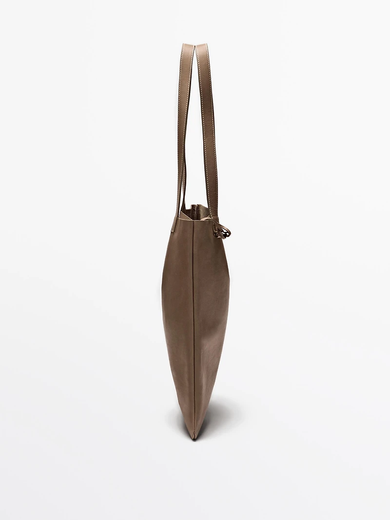 Nappa leather tote bag
