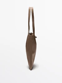 Nappa leather tote bag