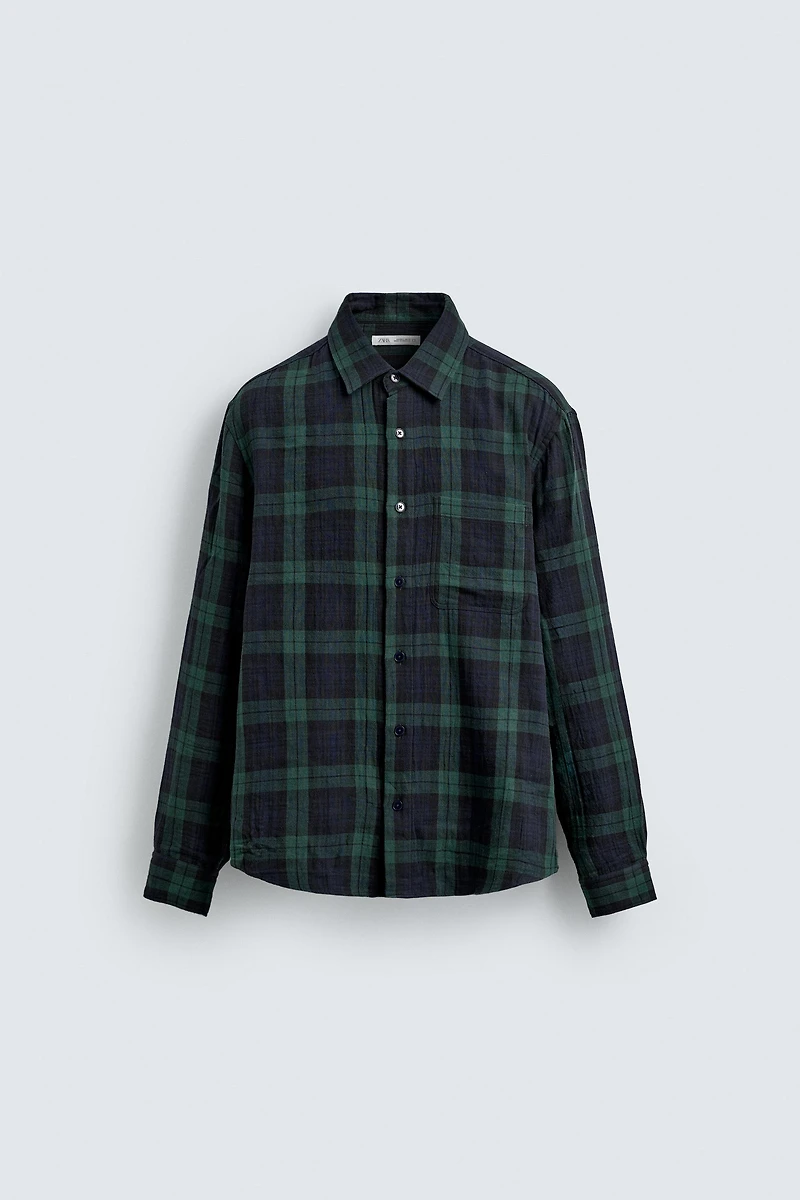 CHECKERED STRUCTURE SHIRT