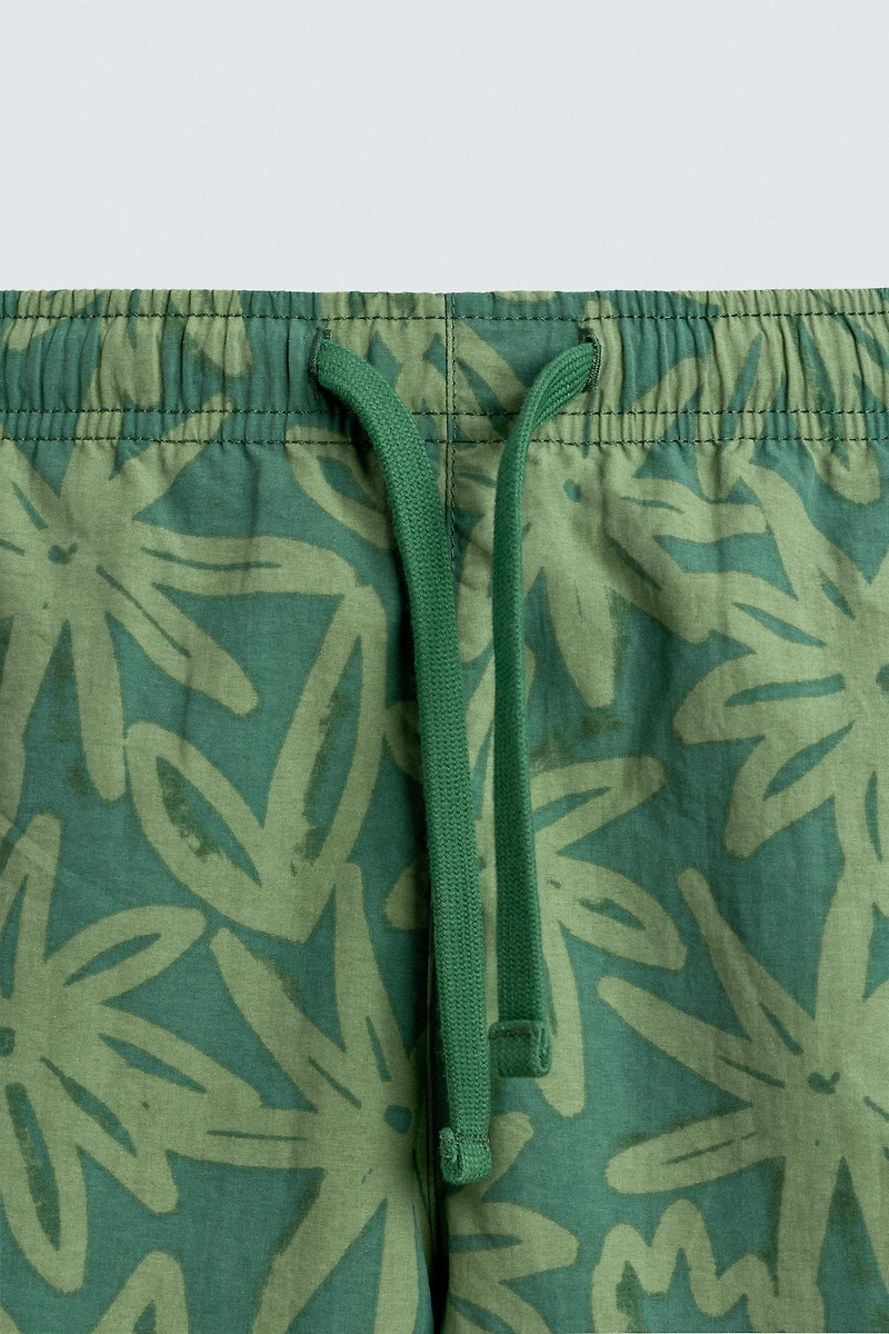 SHORT DE BAIN LONG FLEURS