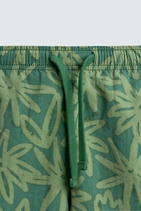SHORT DE BAIN LONG FLEURS