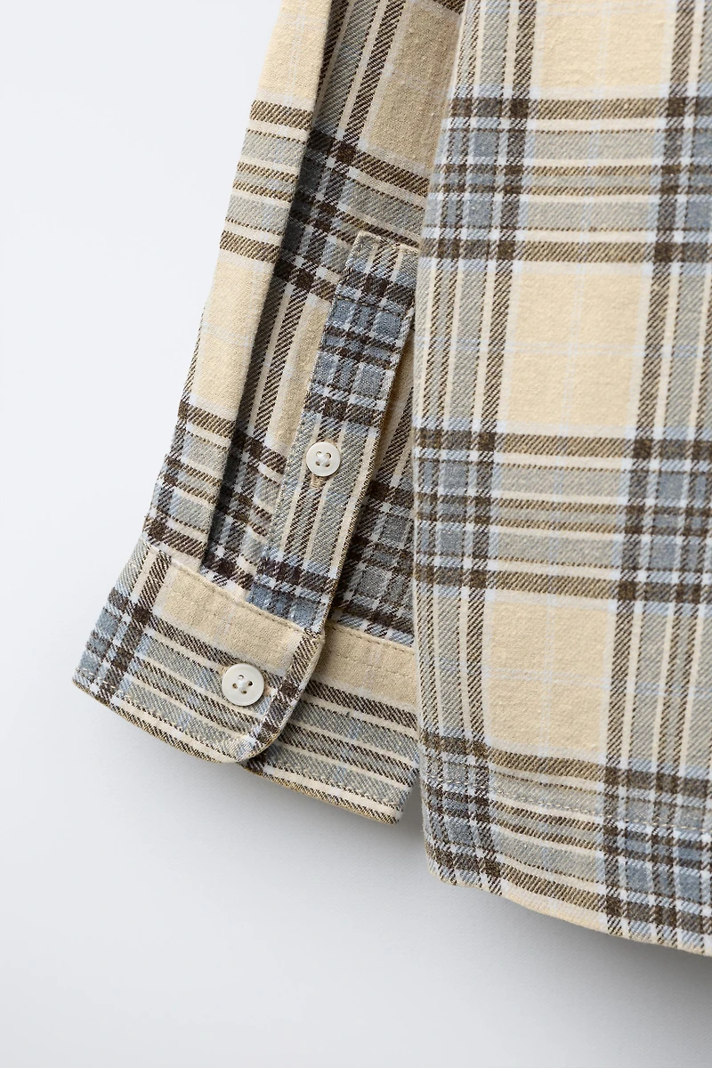 PLAID PRINT SHIRT