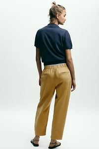 JOGGER PANTS WITH BUTTONED HEM