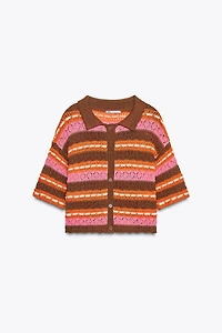 JACQUARD POLO TOP