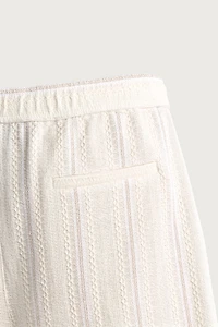 REGULAR FIT TEXTURED SHORTS