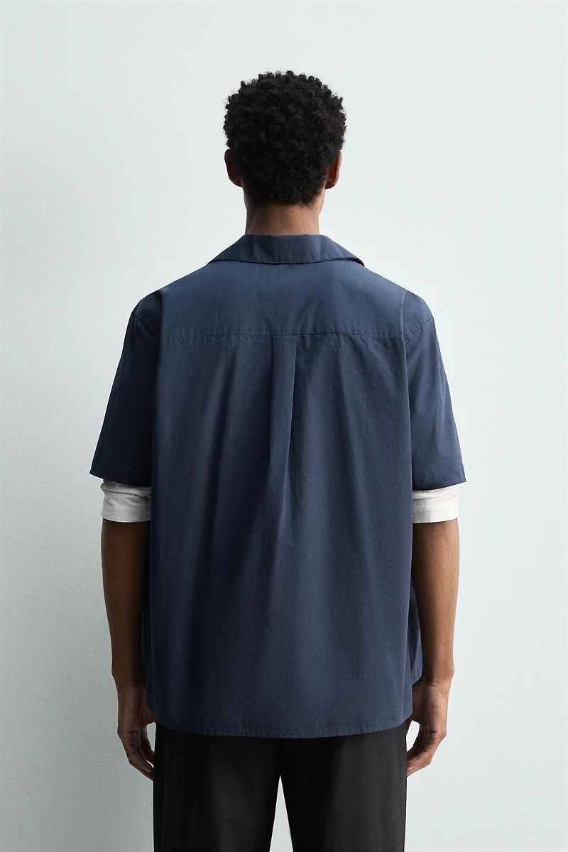 RELAXED FIT POPLIN SHIRT