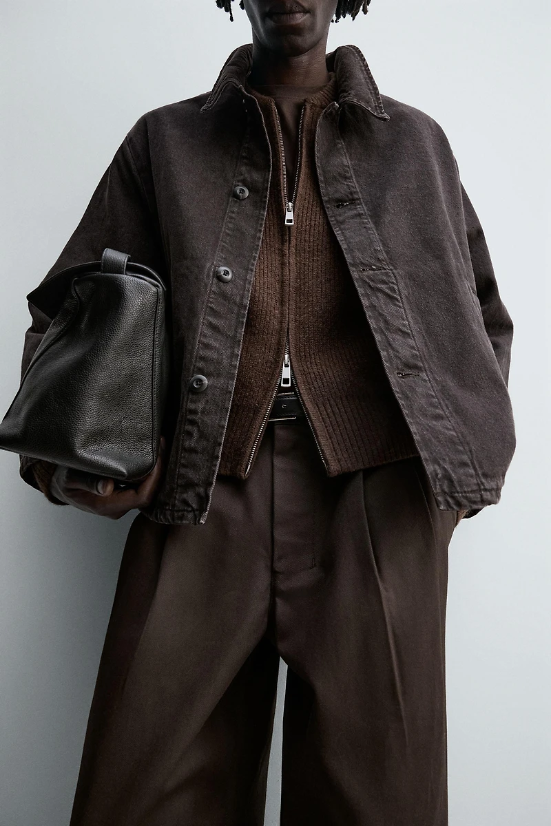 BOXY FIT DENIM OVERSHIRT