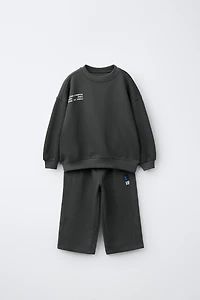 JOGGING SET SWEATSHIRT AND TEXT PANTS