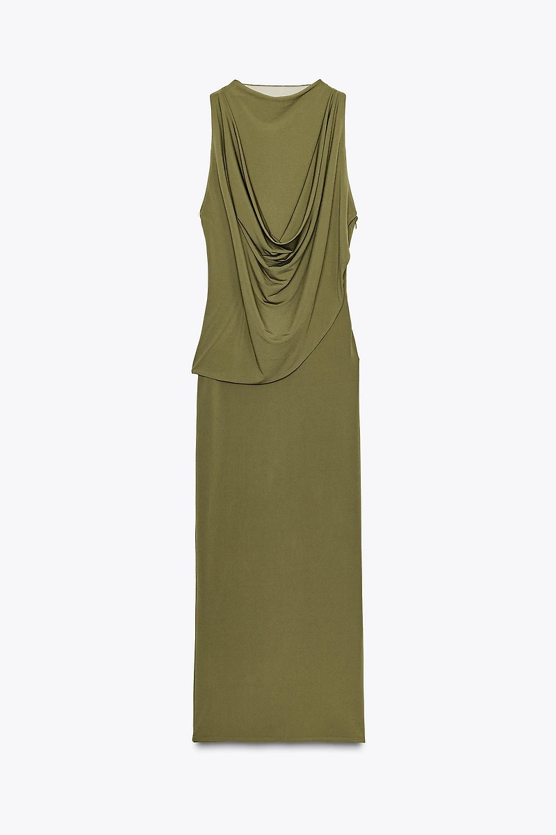 ROBE COMBINÉE DRAPÉE