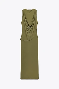 ROBE COMBINÉE DRAPÉE