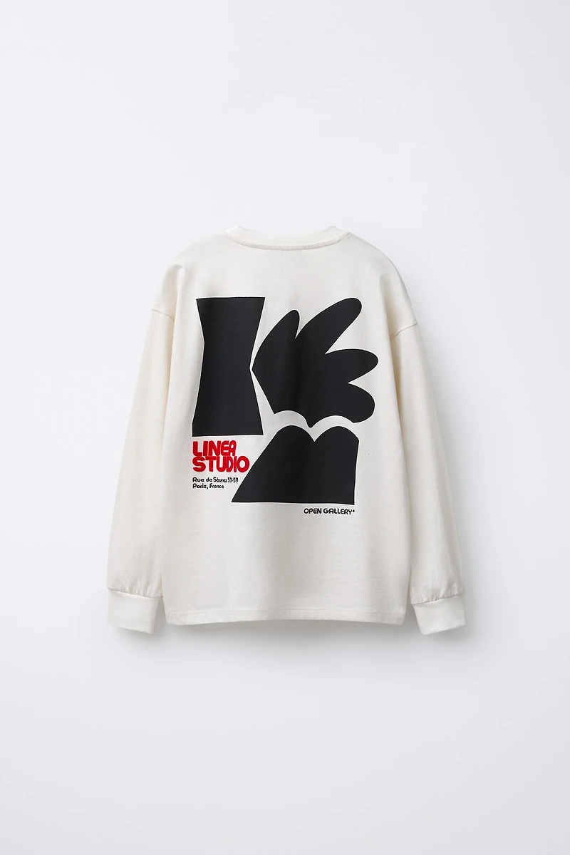 FLOCKED PRINT T-SHIRT