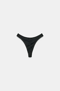 CONTRAST RUCHED BIKINI BOTTOMS