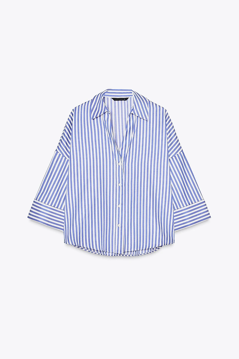 WIDE SLEEVE POPLIN SHIRT