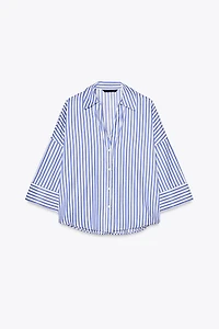 WIDE SLEEVE POPLIN SHIRT