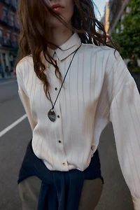 STRIPED OVERSIZED SHIRT