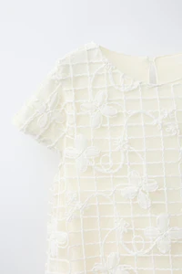 ROBE EN TULLE FLEURIE