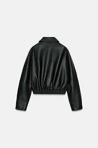 FAUX LEATHER JACKET