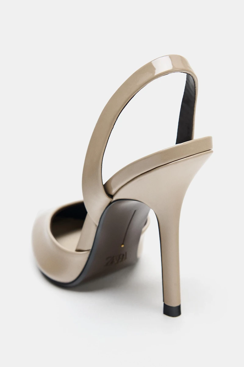 POINTED TOE SLINGBACK HEELS