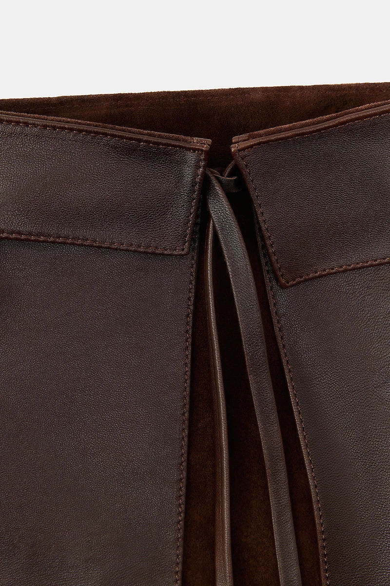 100% LEATHER SKIRT BELT