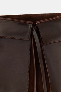 100% LEATHER SKIRT BELT
