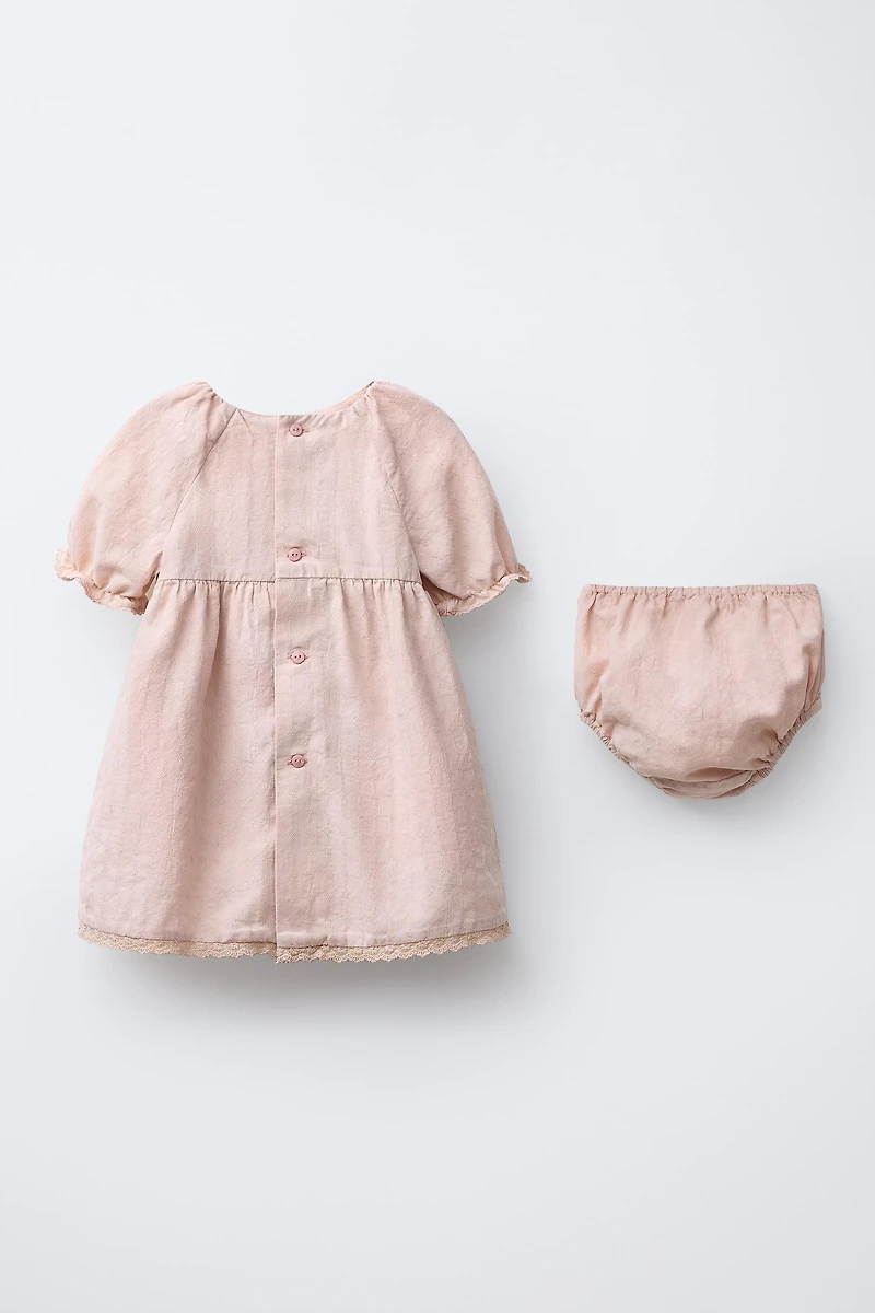 LACE DRESS AND BLOOMERS