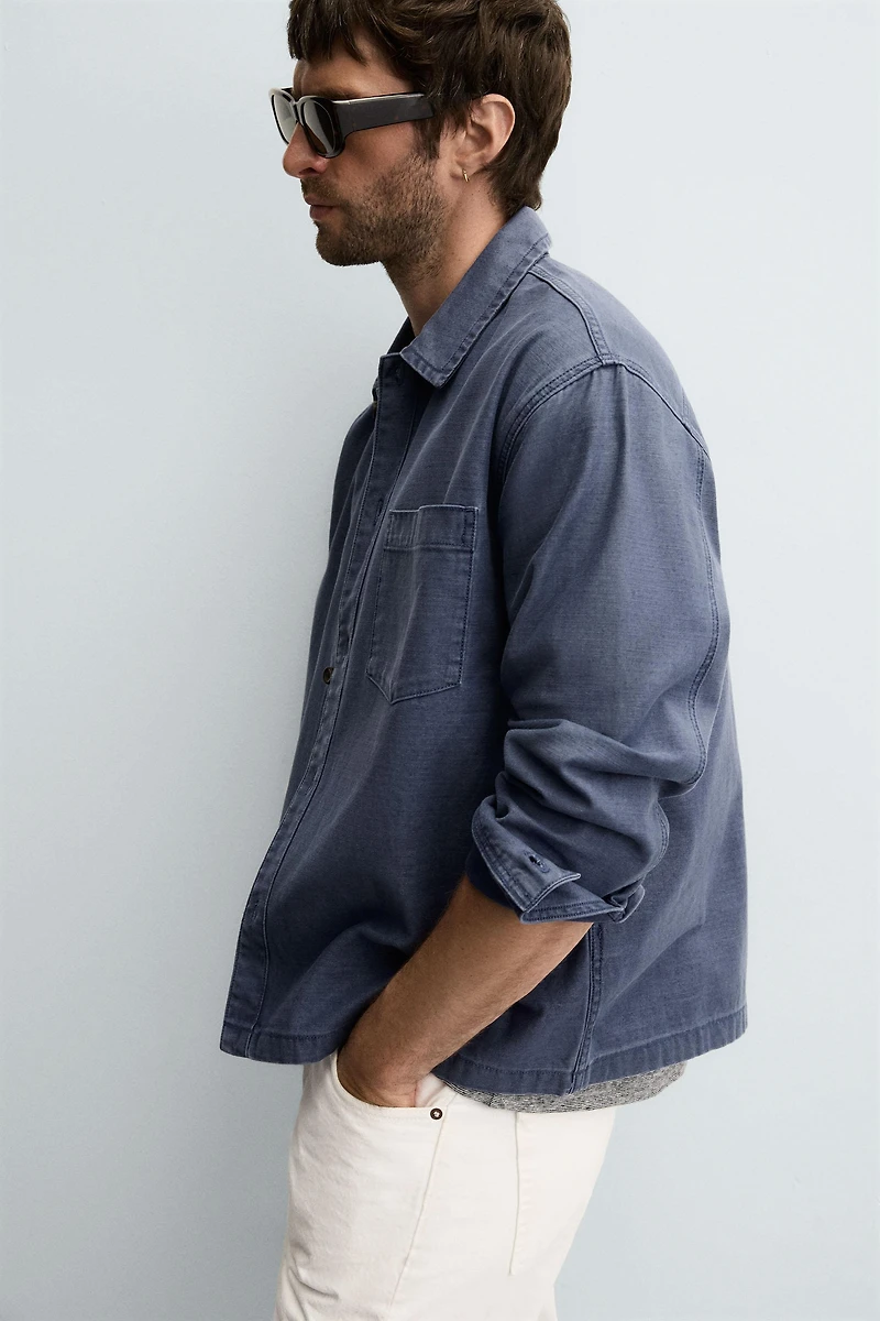 BOXY FIT DENIM SHIRT