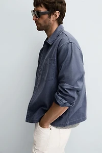 BOXY FIT DENIM SHIRT