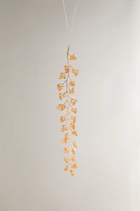 BEADED BRANCH CHRISTMAS TREE ORNAMENT