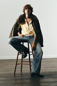 TRF MID-RISE BAGGY BALLOON JEANS