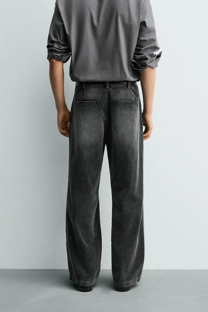 RELAXED FIT CORDUROY PANTS