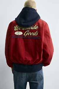 VESTE COUPE BOXY BRODÉE