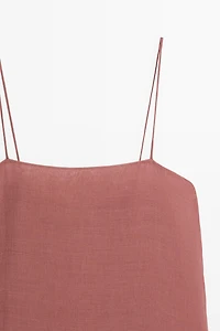 Robe midi fluide superposée