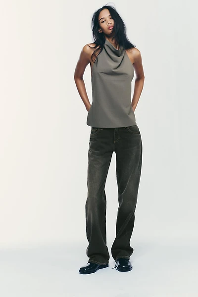 HALTER OPEN BACK TOP