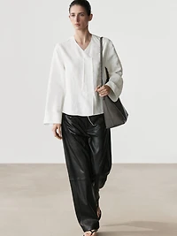 Flowing shirt with chest detail
