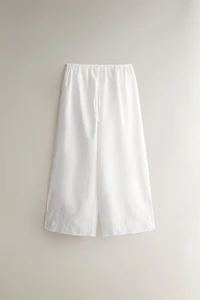 EMBROIDERED COTTON TROUSERS