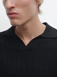 Pull polo manches longues
