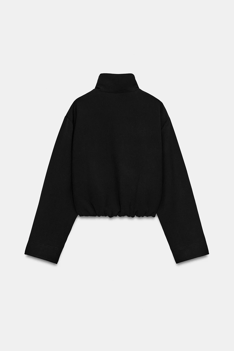 STAND-UP COLLAR BOMBER JACKET