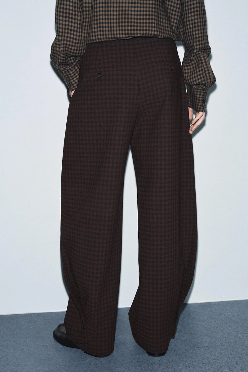 ZW COLLECTION BALLOON PANTS WITH BUTTONS