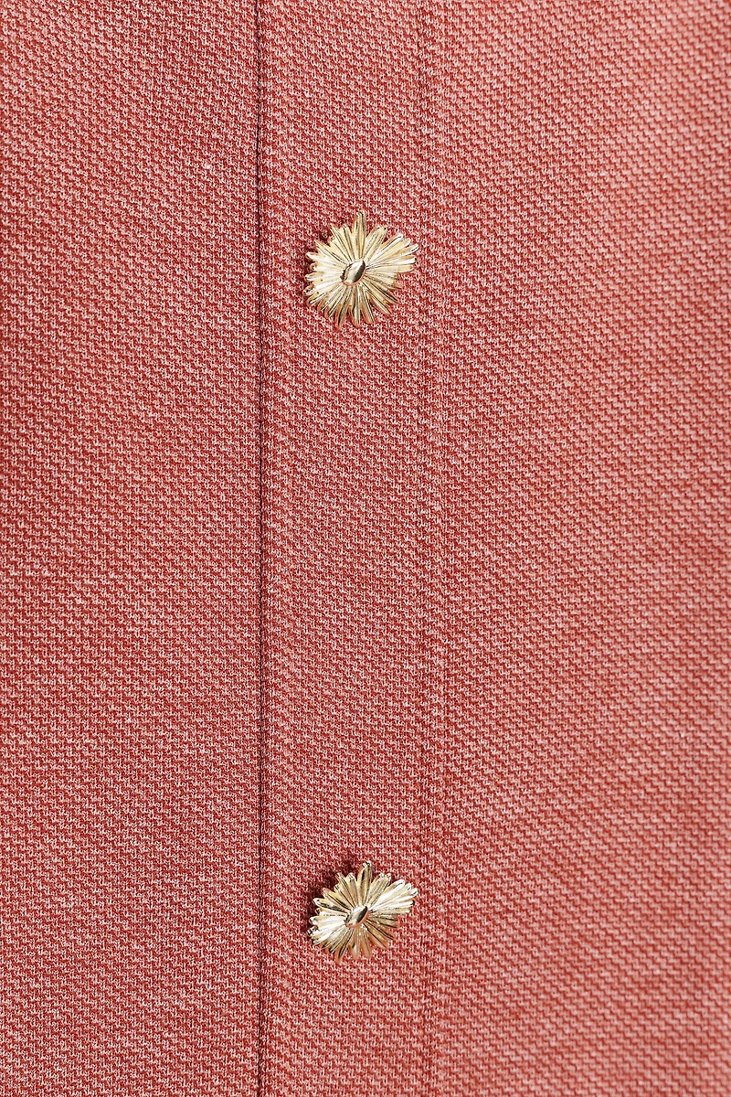 BUTTONED PIQUÉ DRESS