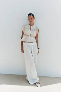 TOP RUSTIQUE CROCHET ENTRE-DEUX