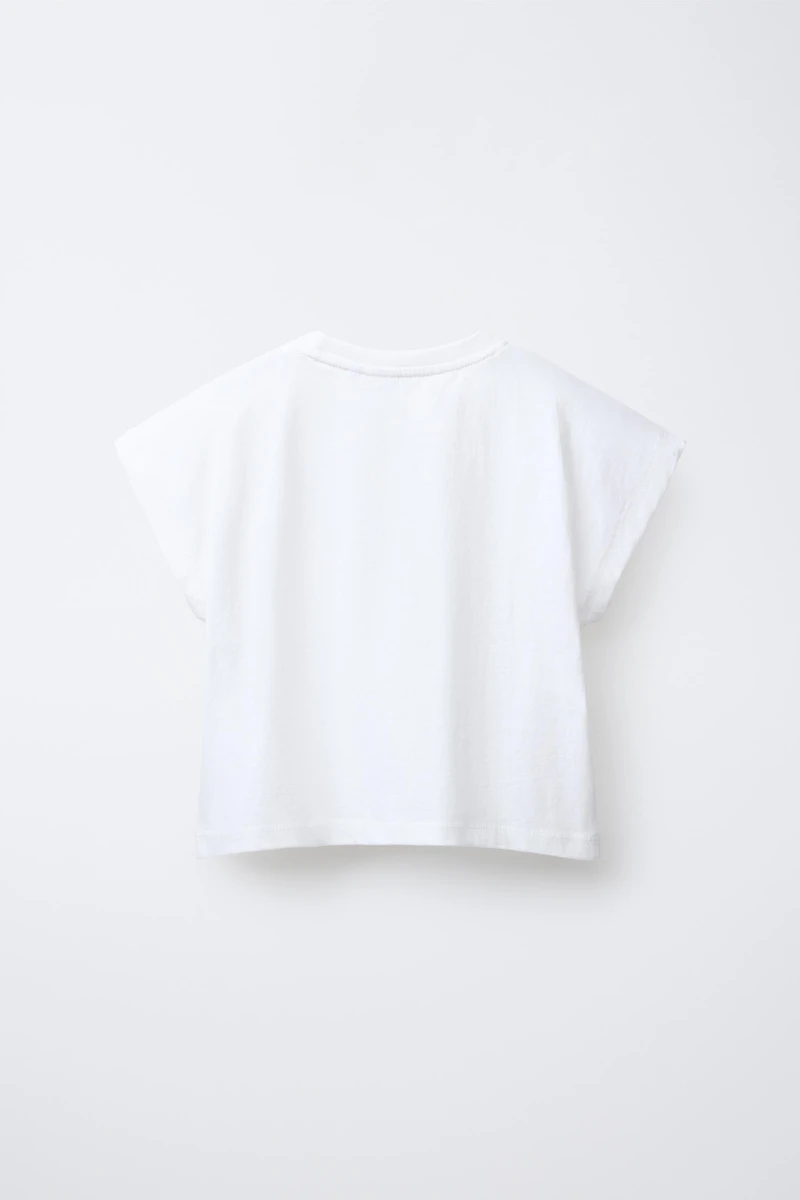 CROPPED T-SHIRT AND PRINTED BERMUDA SET