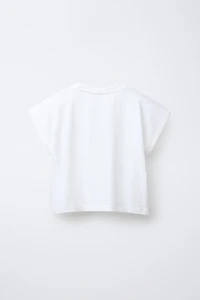 CROPPED T-SHIRT AND PRINTED BERMUDA SET