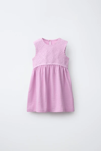 COMBINATION TEXTURED DRESS