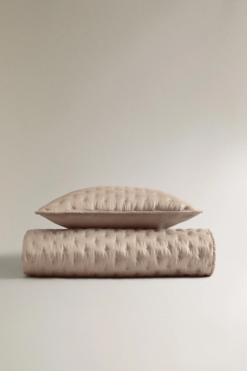 ÉDREDON SATIN UNI NŒUDS