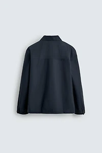 STRUCTURED TWILL POCKET OVERSHIRT